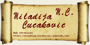 Miladija Čučaković vizit kartica